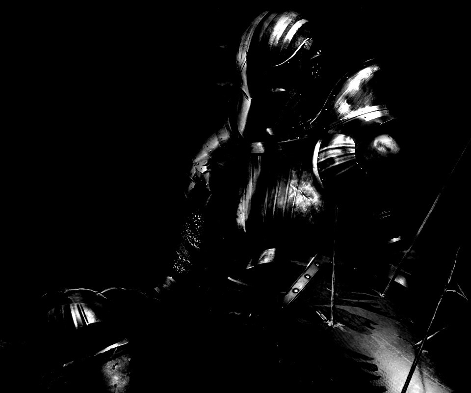 Поверженный рыцарь в доспехах обои