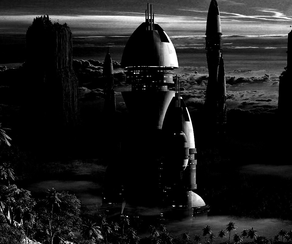 Город будущего обои