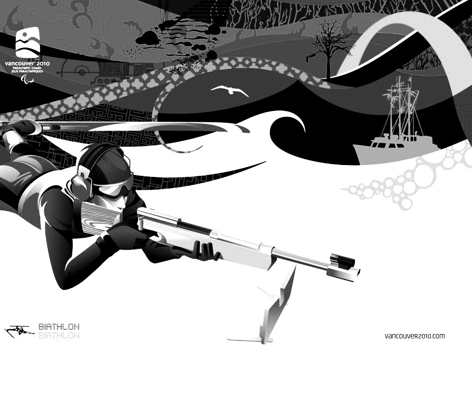 Олимпиада в Ванкувере 2010: Биатлон обои