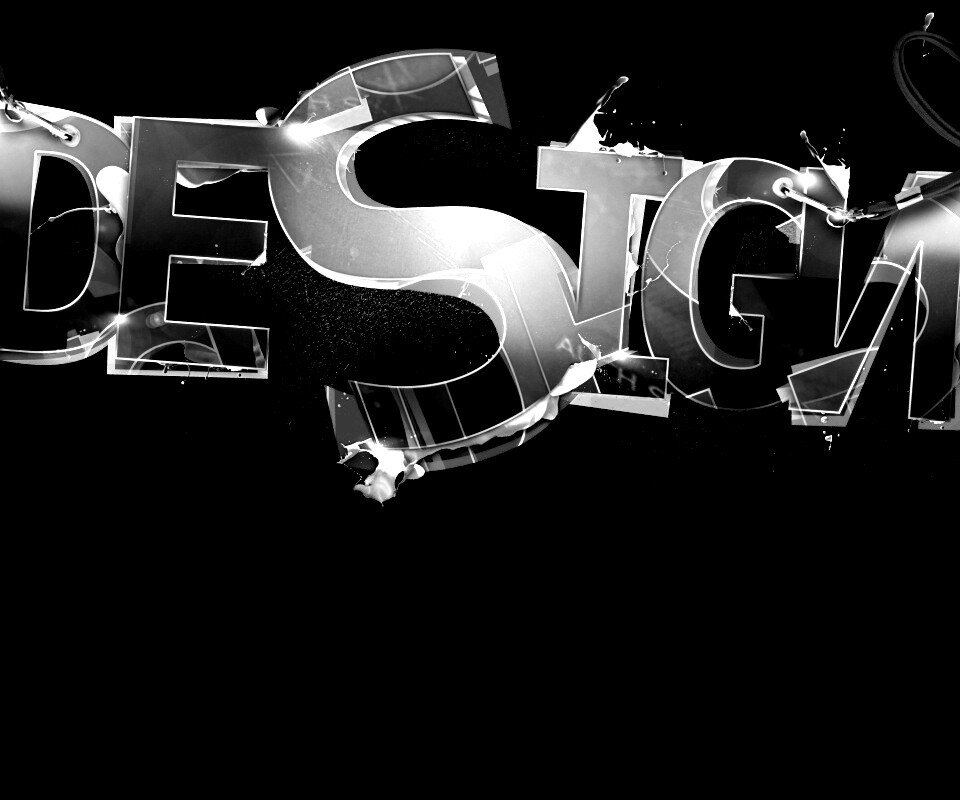 Надпись Design обои