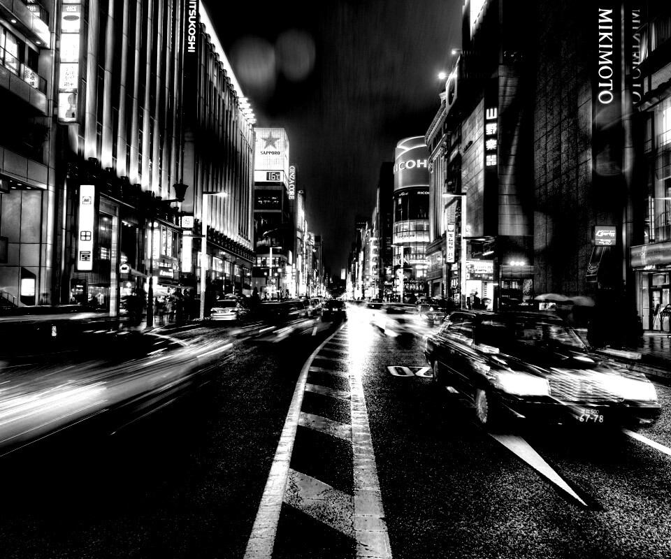 Ночное движение обои