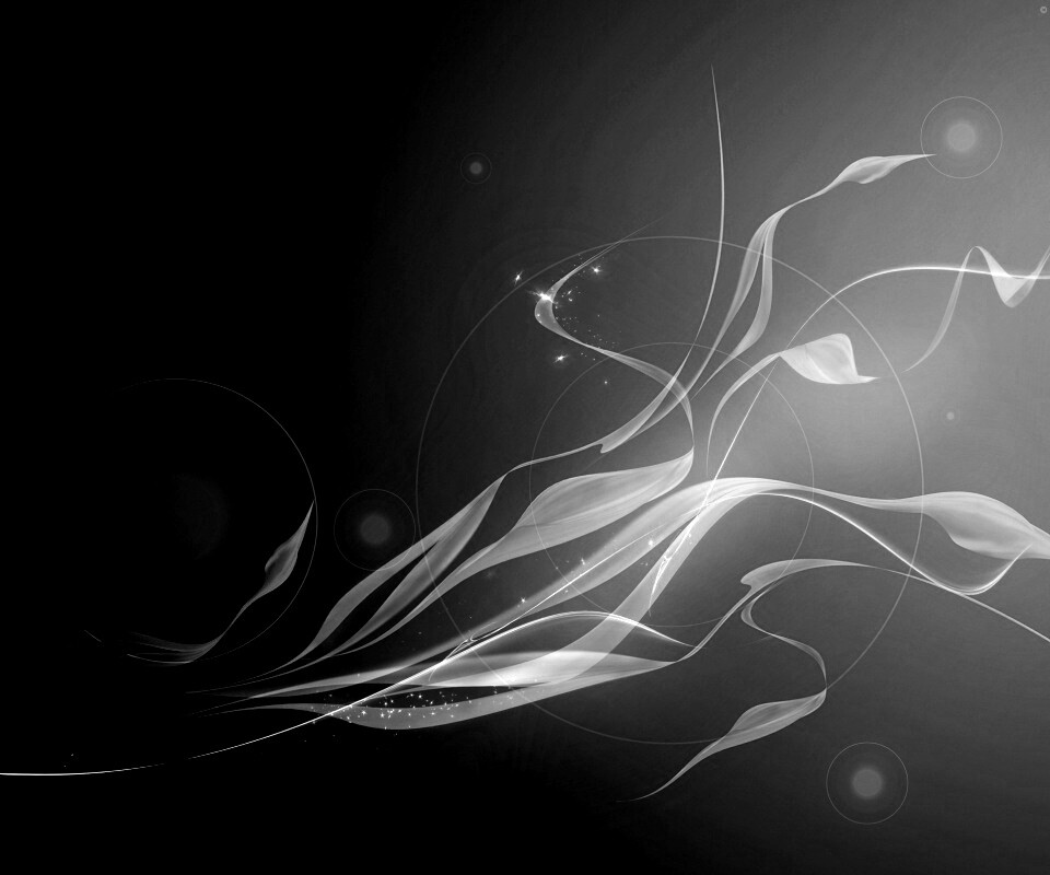 Зеленые абстрактные лепестки обои