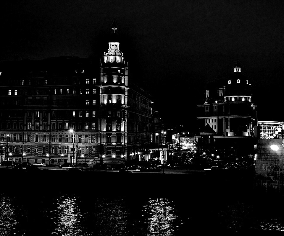 Ночной город обои