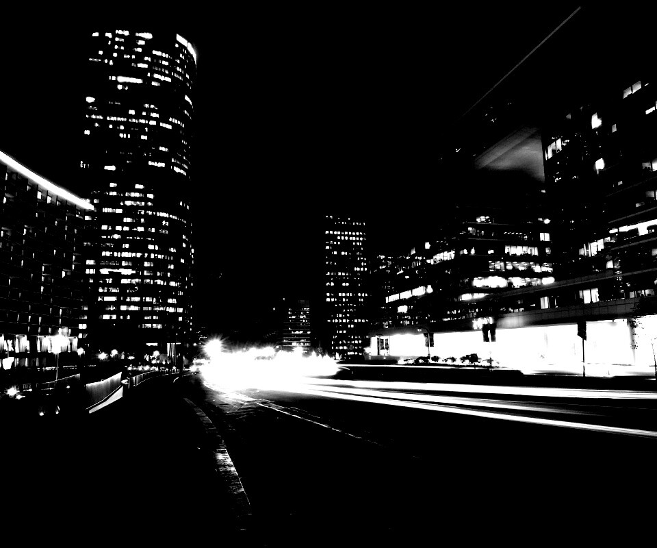 Ночные огни мегаполиса обои