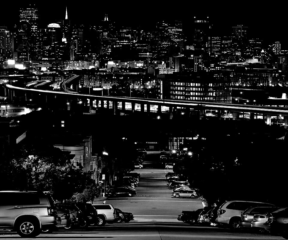 Вечерний город обои