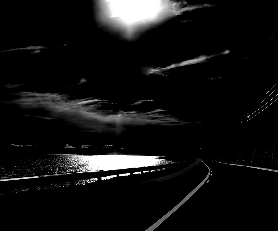 Ночная дорога обои