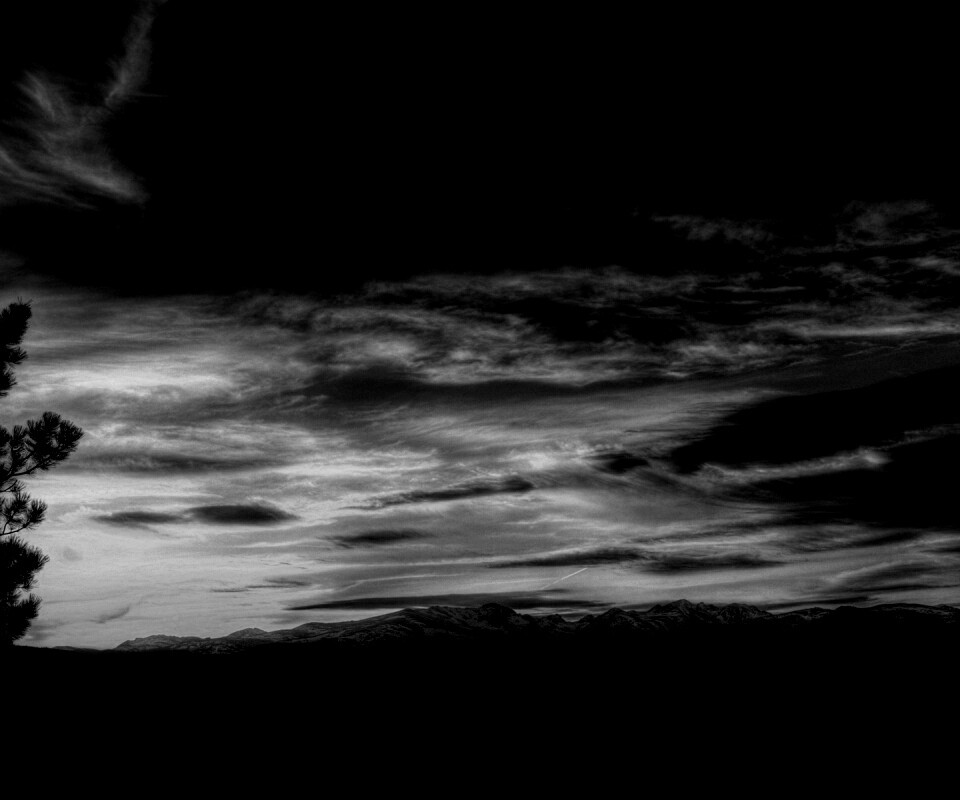 Горный закат обои