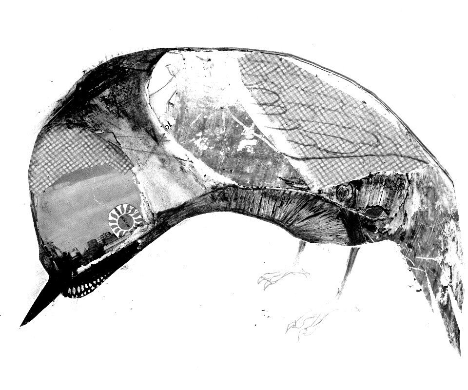 Аппликация Стефана Томпсона "Птица" обои