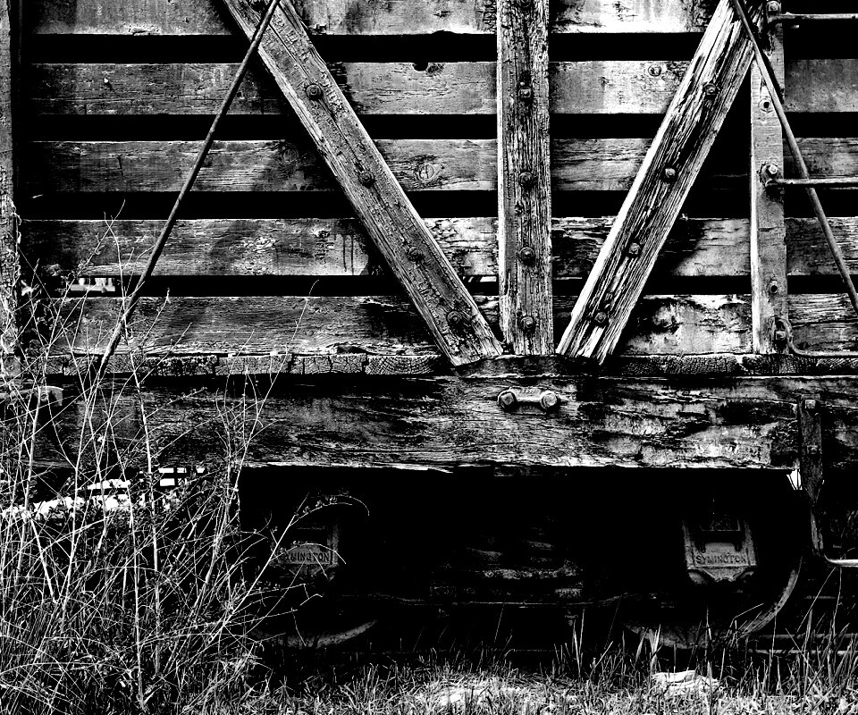 Старый грузовой вагон обои