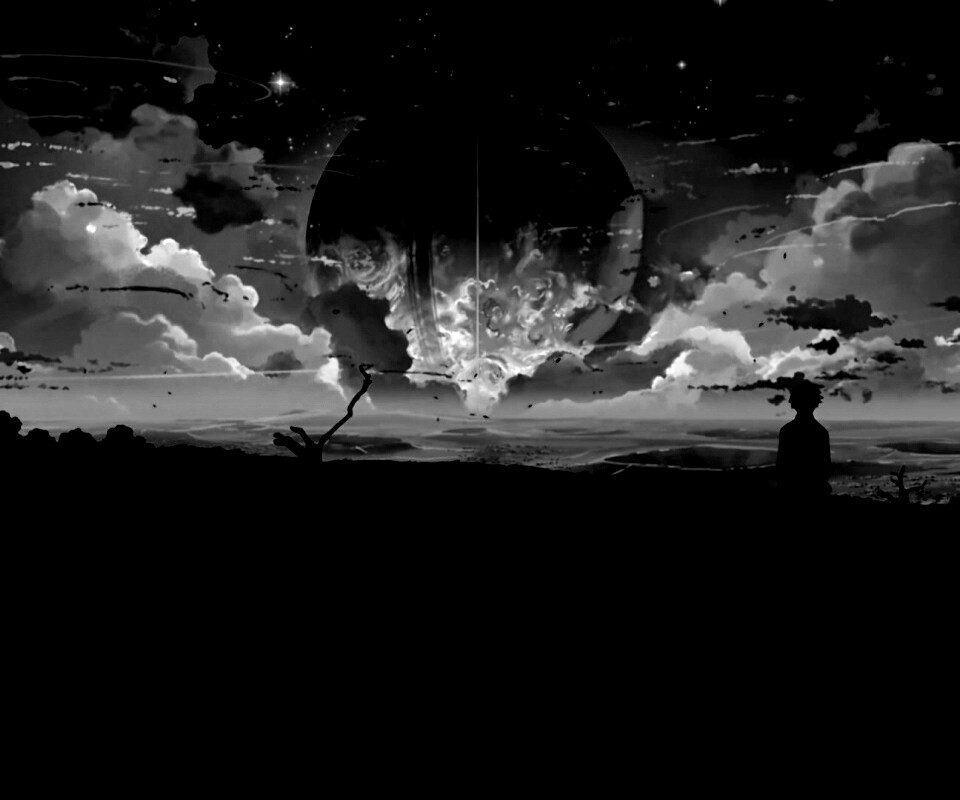 Кадр из творения Макото Синкая обои