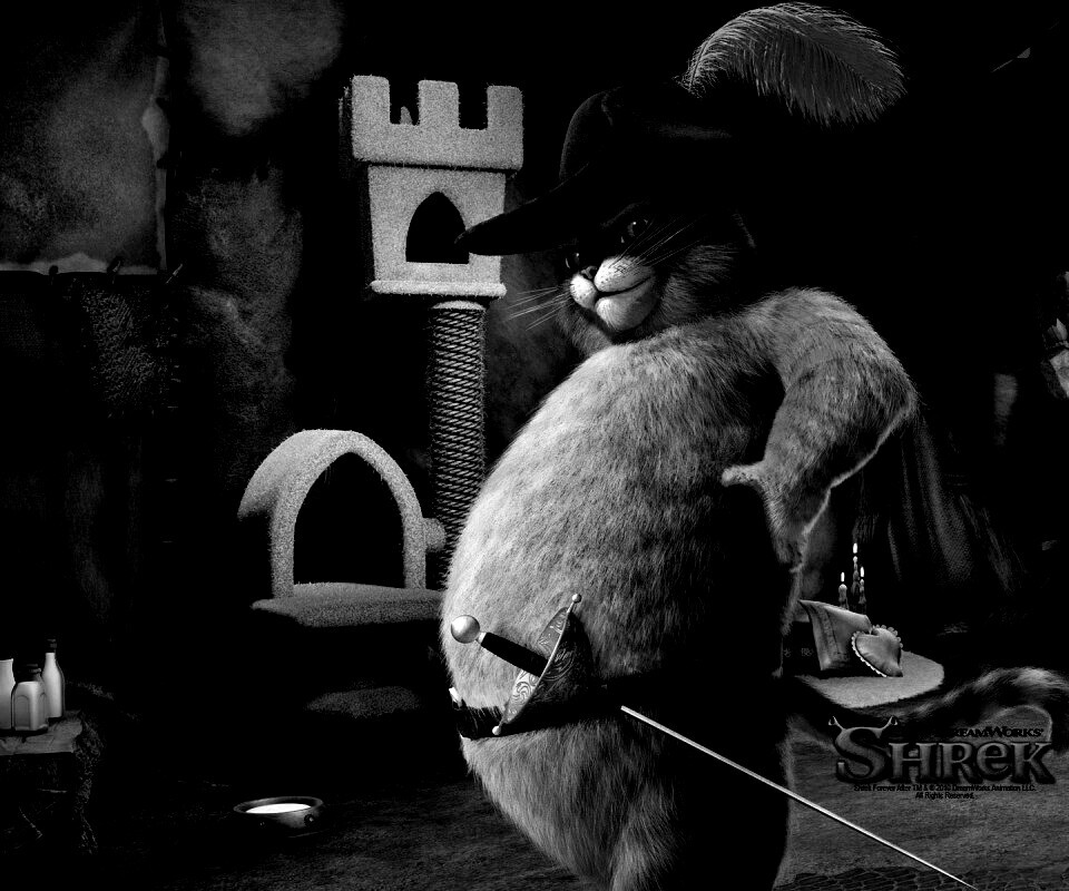 Кот в сапогах из Шрека обои