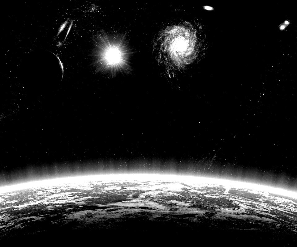 Бесконечный черный космос обои