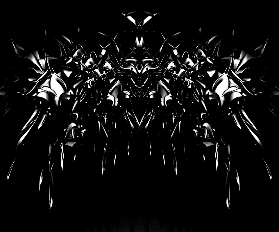 Страшная трехмерная абстракция обои