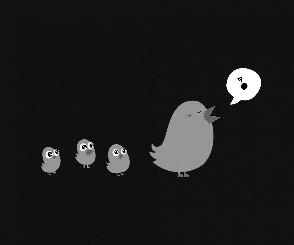 Поющая птица обои