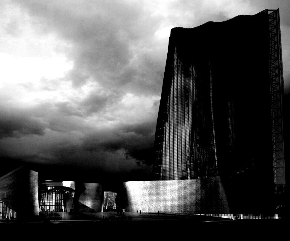 Здание обои