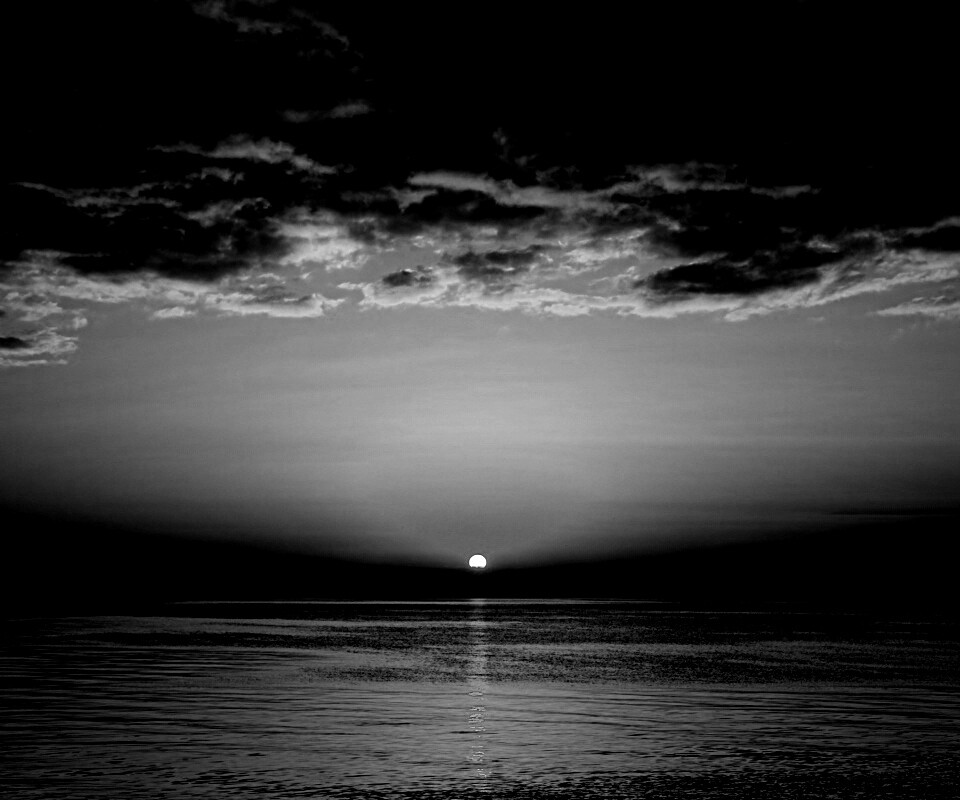 Багровый закат обои