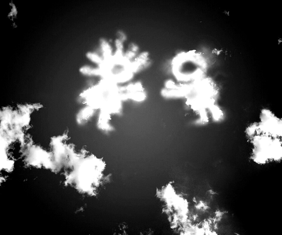 Фигуры из облакоа обои