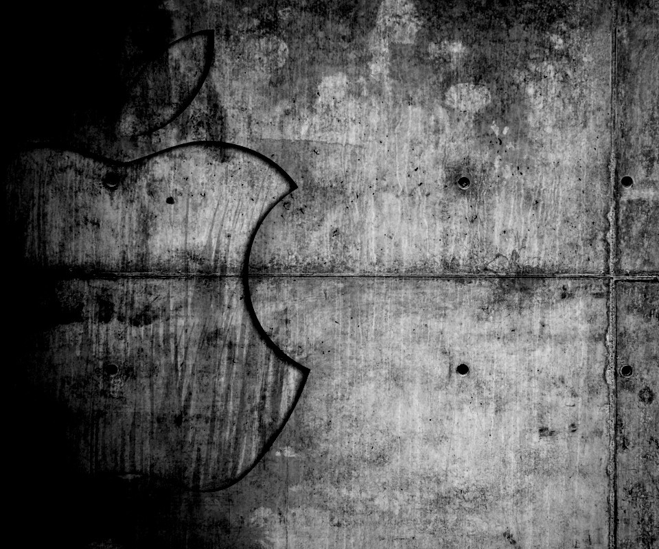 Бетонное яблоко обои