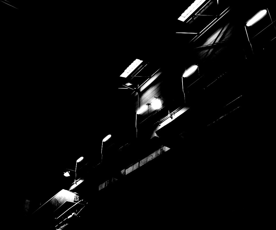 Платформа ночью обои