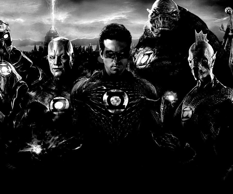 Зелёные фонари обои