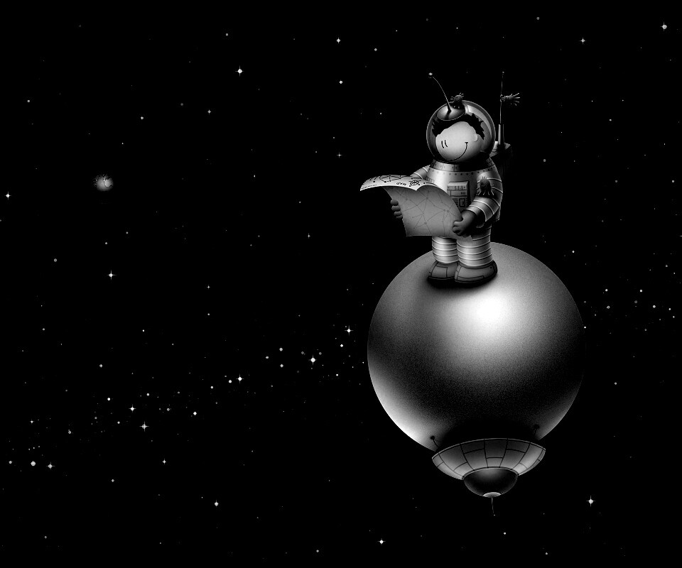 Космонват на луне обои