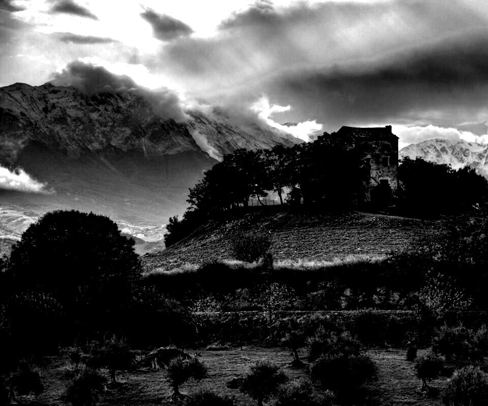 Горный пейзаж обои