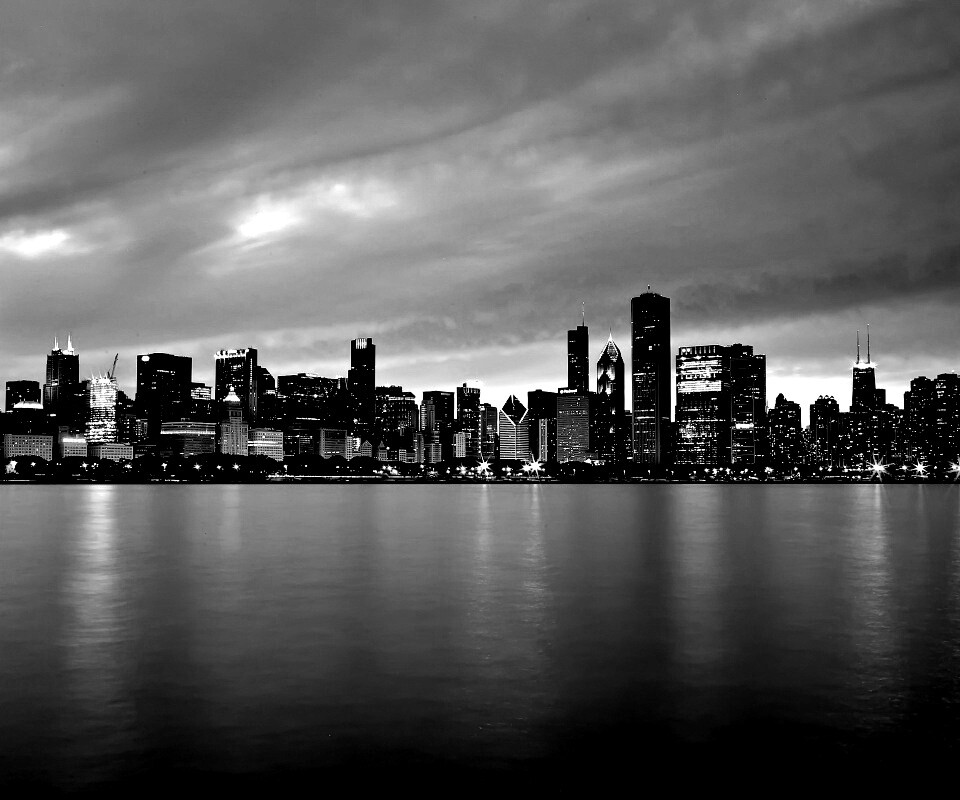 Чикаго с воды обои