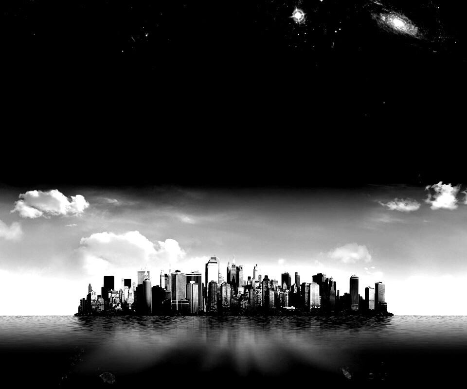 Город на острове обои