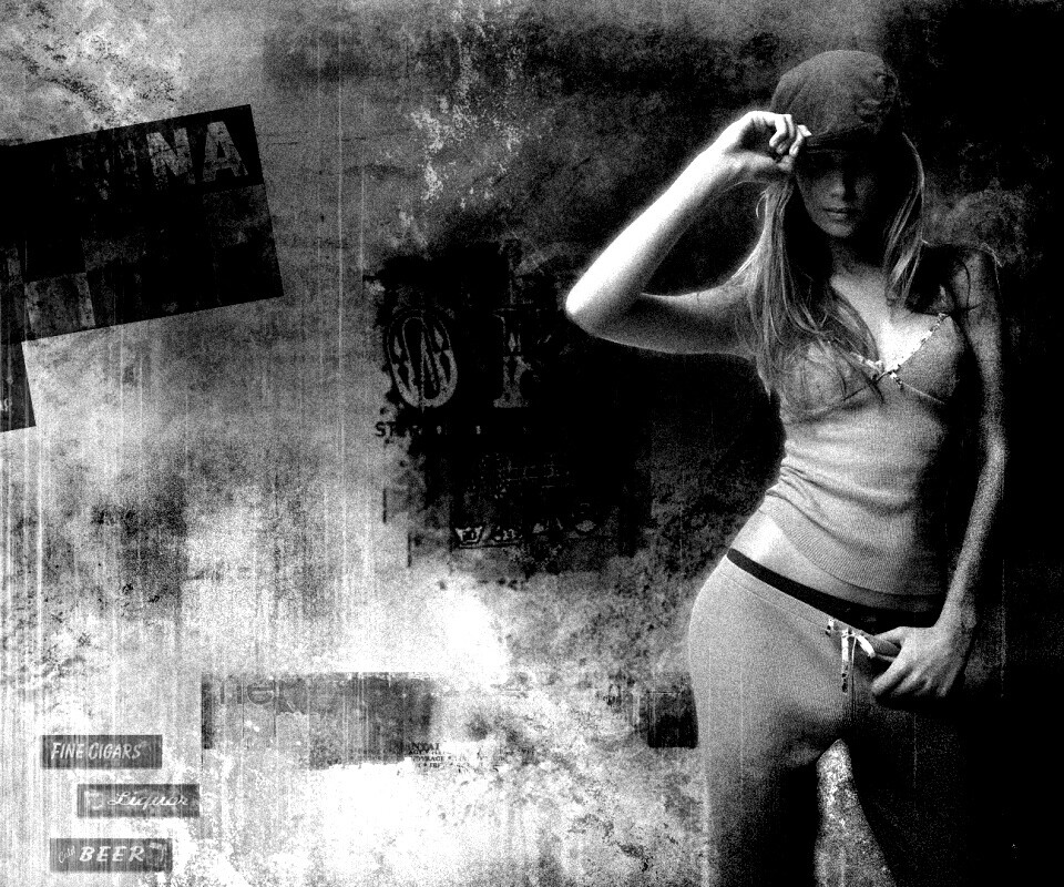 Винтажная девушка обои