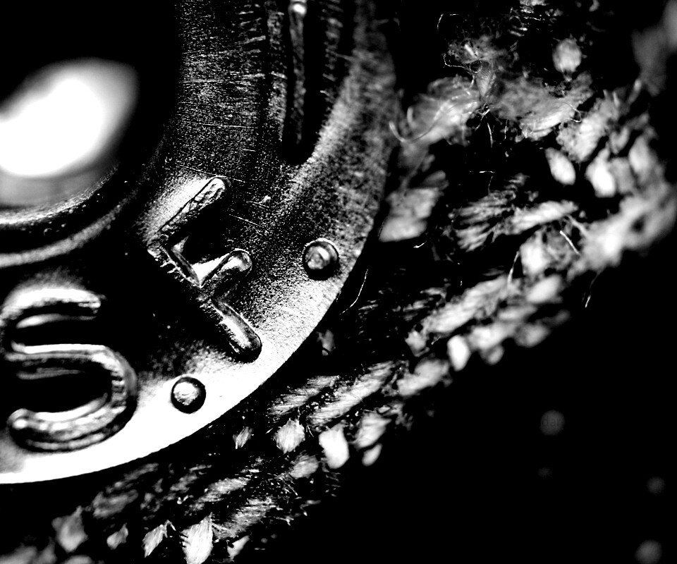 Заклепка на джинсах в макро обои