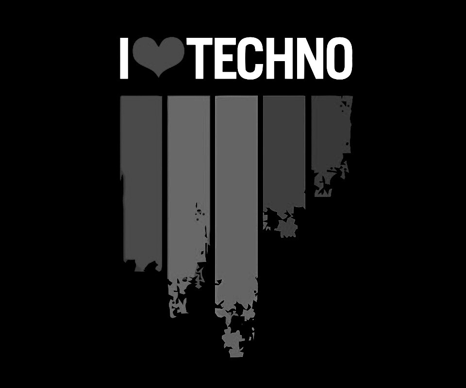 Я люблю техно обои
