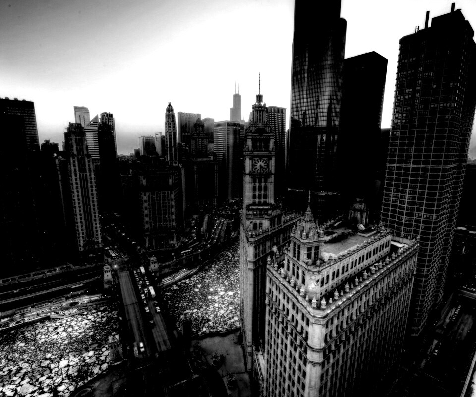 Вид на город обои