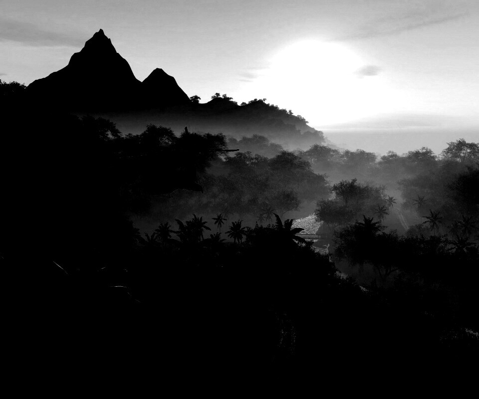 Вертолет над тропиками в crysis обои