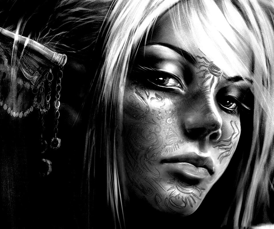 Молодая светлая эльфийка обои