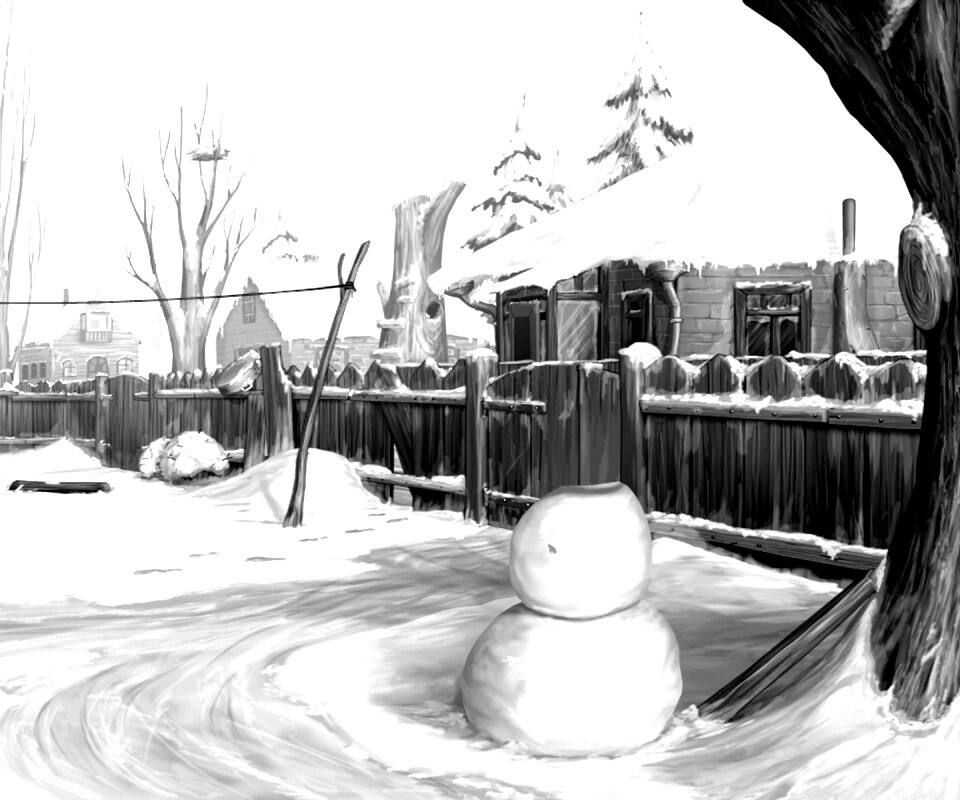 Снеговик обои