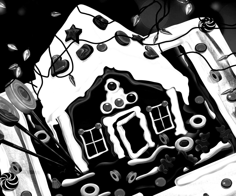 Пряничный домик обои