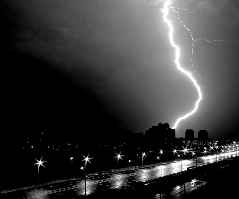 Молния обои