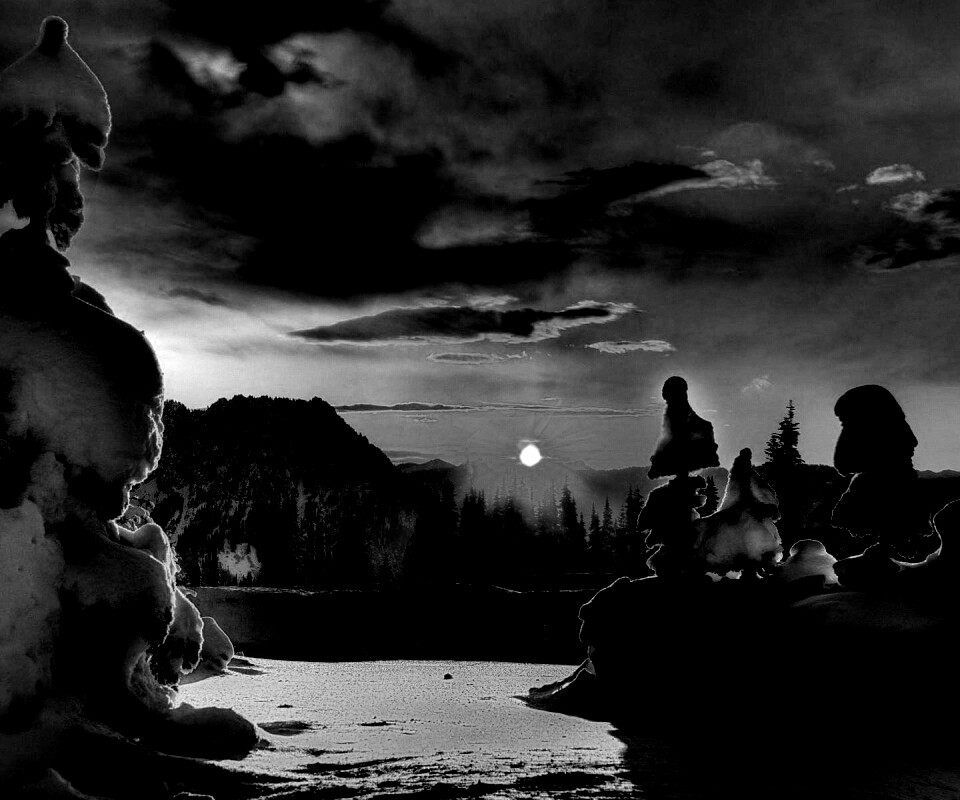 Зимнее солнце обои