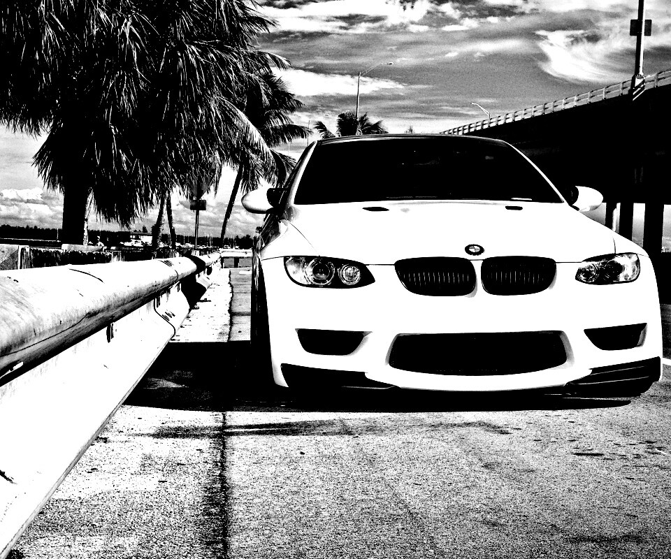 BMW в тропиках обои