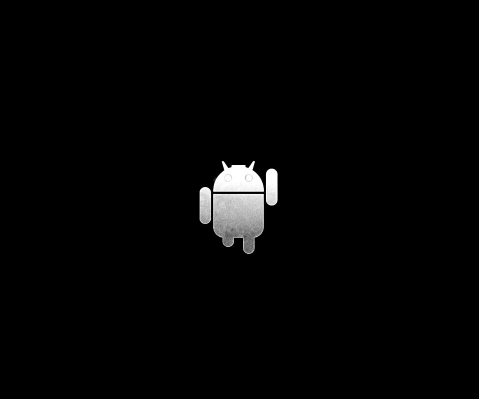 Логотип Android на зеленом фоне обои