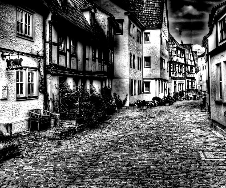 Старый городок обои