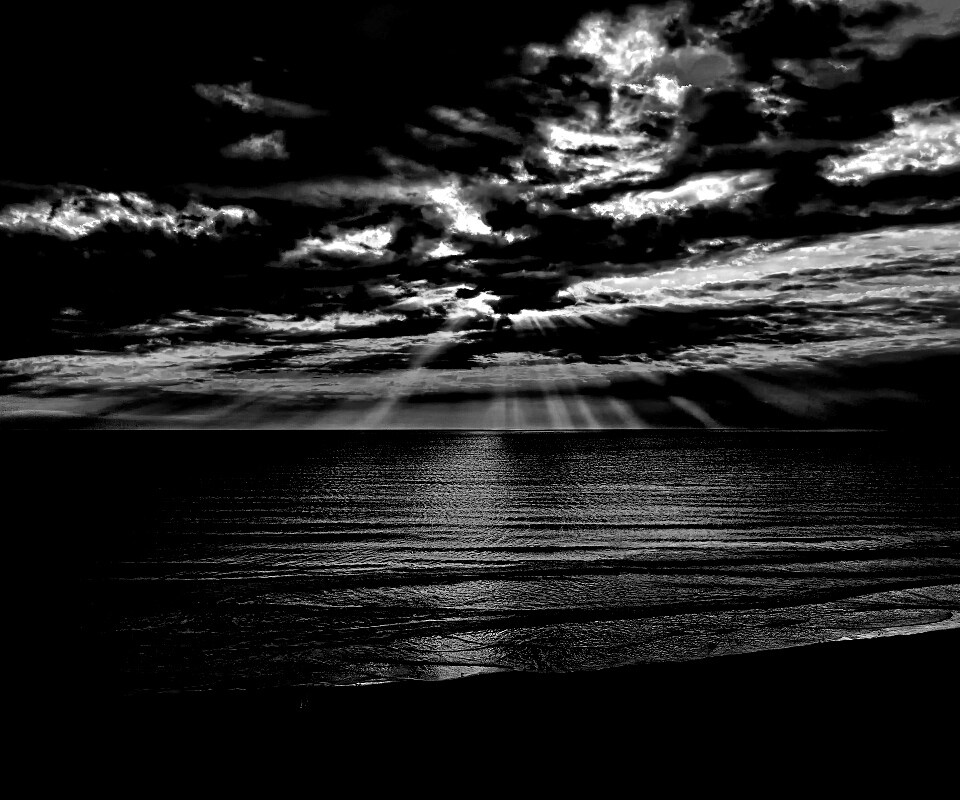 Красивый закатный берег обои