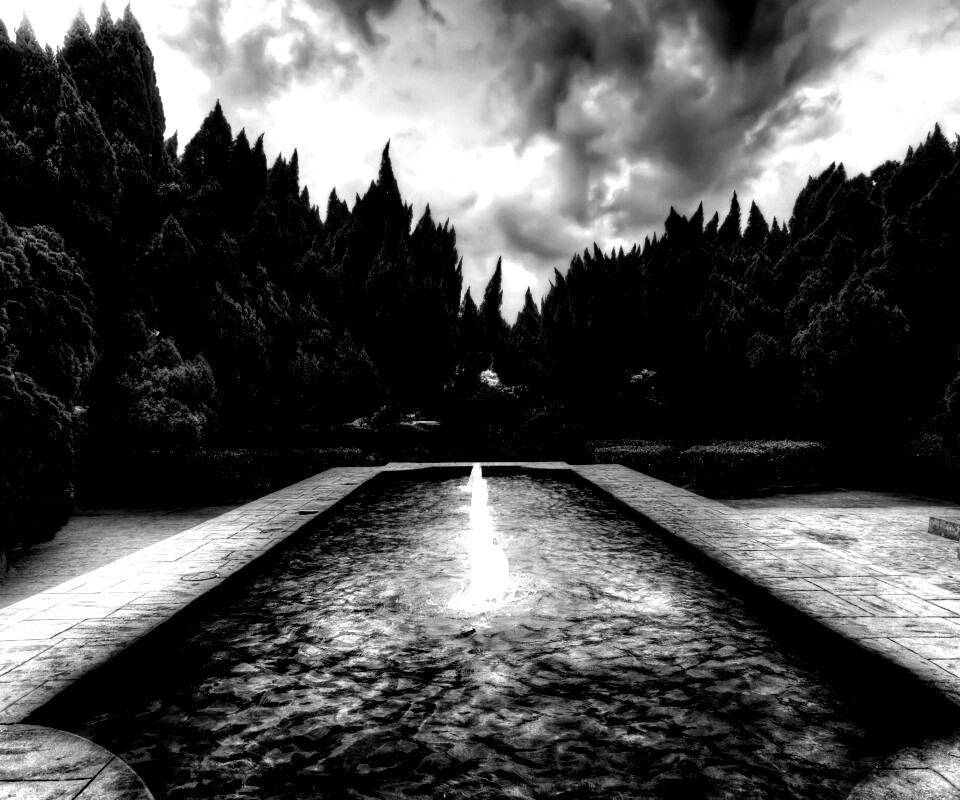 Фонтан в заповеднике обои