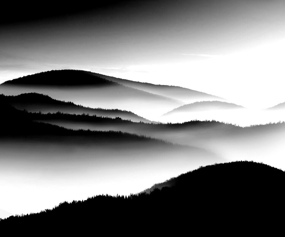 Туманные горы обои