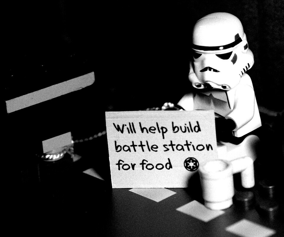 Помогу построить Звезду Смерти за еду обои