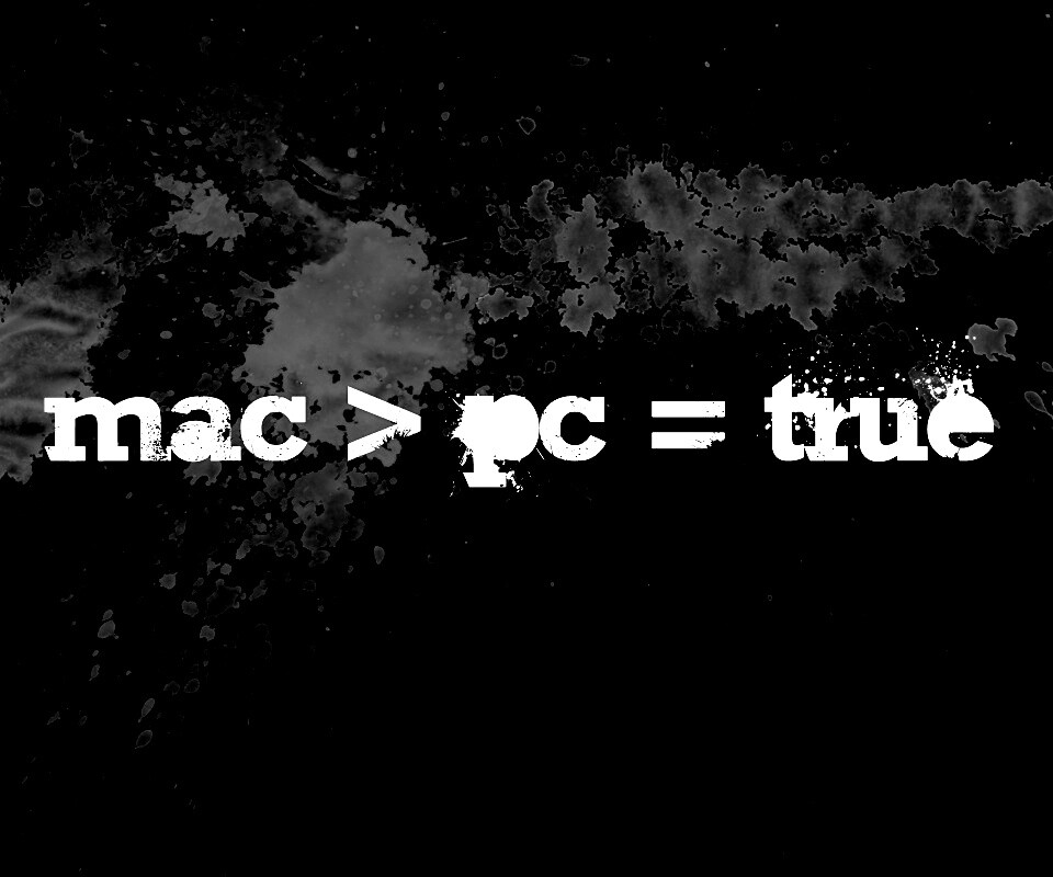 Mac лучше Pc обои