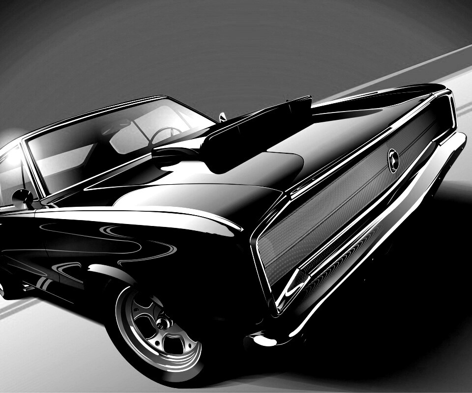 Векторный мускулкар обои