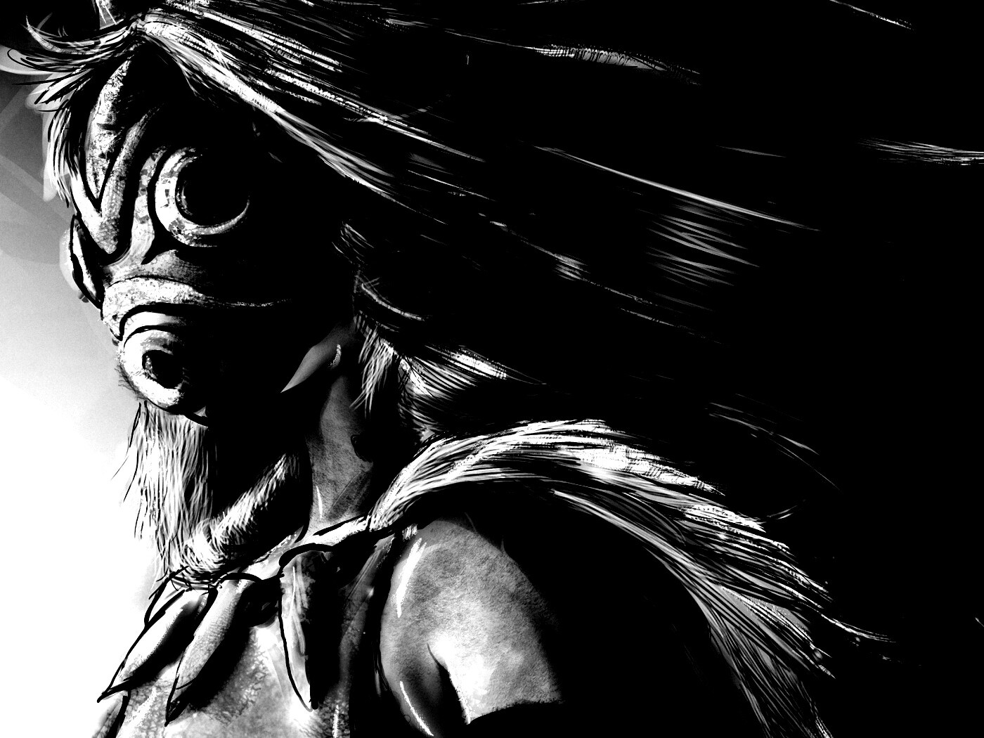 Страшная маска обои