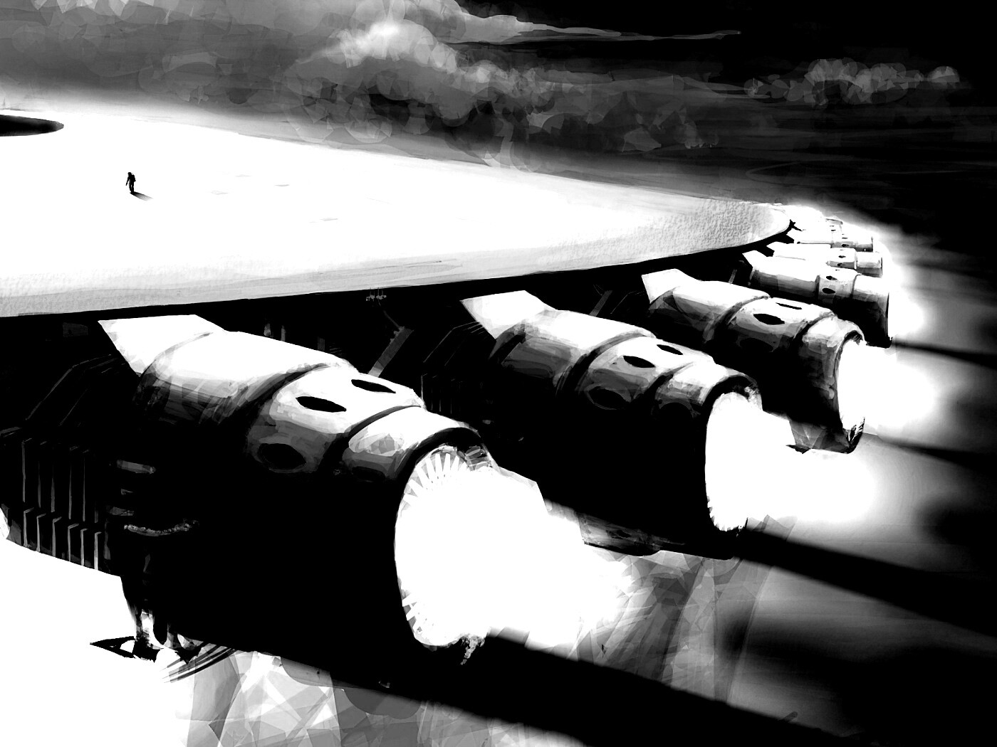 Разгон космического корабля обои