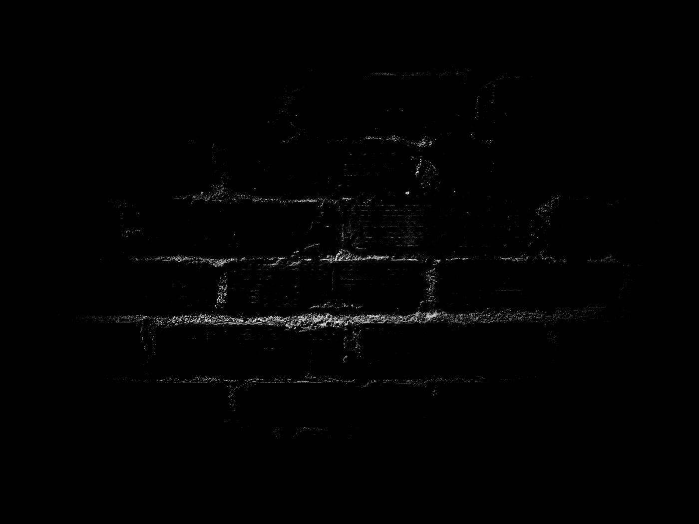 Затемненная кирпичная стена обои